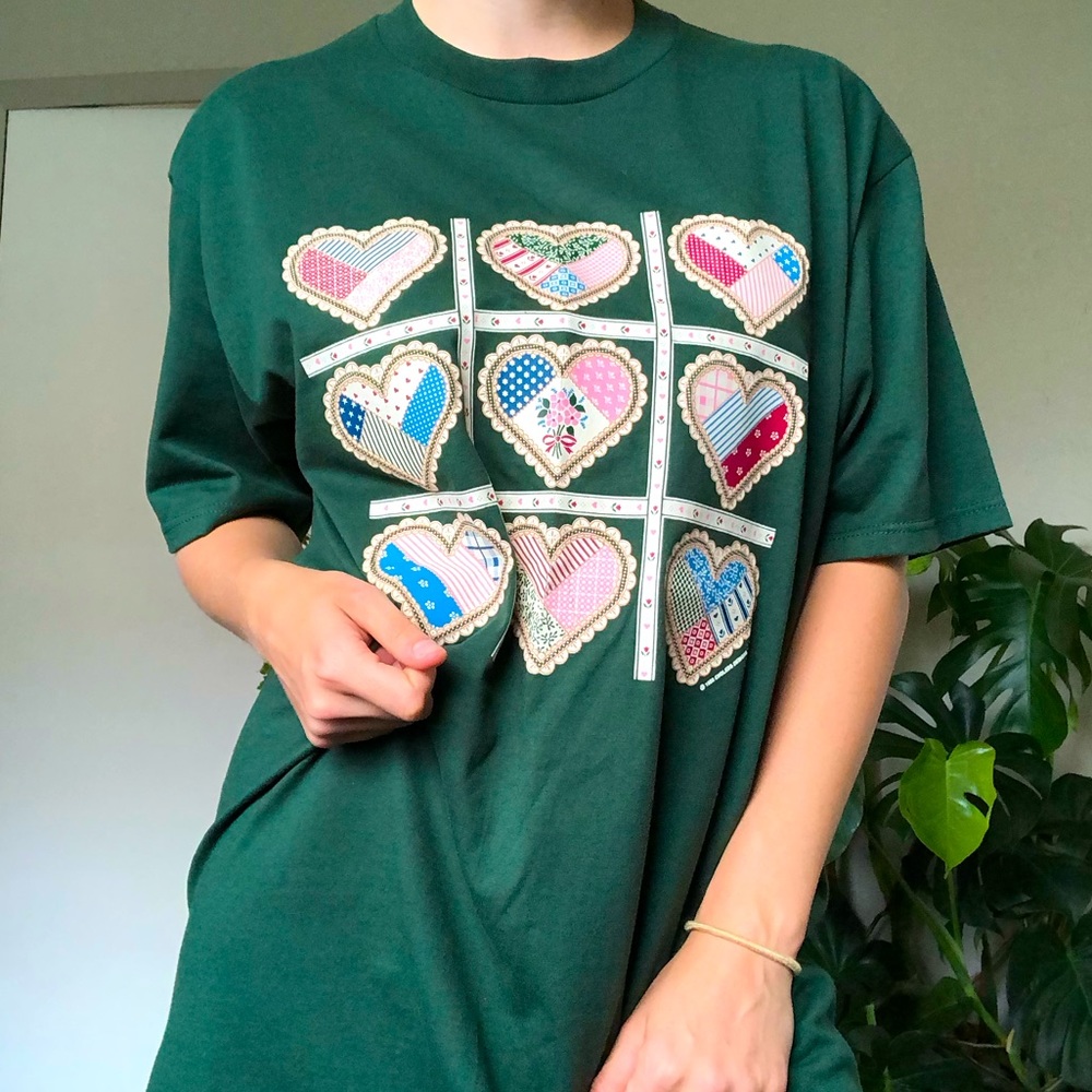 Cottagecore Grandma Doily Hearts Shirt